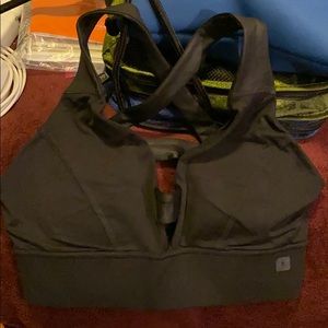 Express black sports bra